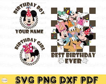 Custom Mouse Birthday SVG: Family Birthday (Digital Downloads)