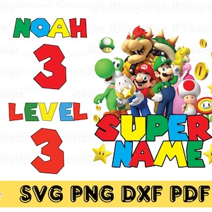 Benutzerdefinierte Mario Geburtstagskind Png, Mario, Super Mario Png, Mario Birtdhay Png, Benutzerdefinierte Super Mario Geburtstags Png, Geburtstagskind png