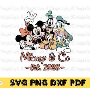 Mouse and Friends Co 1928 Svg, Mouse & Co 1928 Svg, 2025 Mouse png, Descarga digital