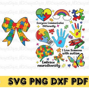 Everyone Communicates Differently Svg Png, Autism Svg, Autism Month png, Autism Mom Png, Autism shirt png, Speech Pathologist Png