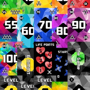 Il mazzo (Rainbow) Mind di carte numeriche da 0 a 104 ottimo per giochi come 6 Nimmt, The Mind, The Game ecc. File PDF