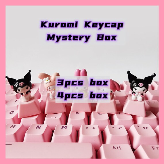 Kuromi Keycap Hello Kitty Key Caps Cute Keycaps Anime Etsy