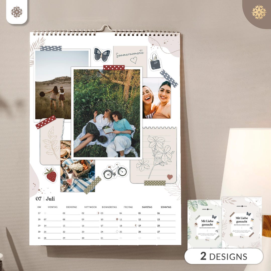 Bastelkalender 2025 Fotokalender Zum Selbstgestalten DIY Kalender DIN