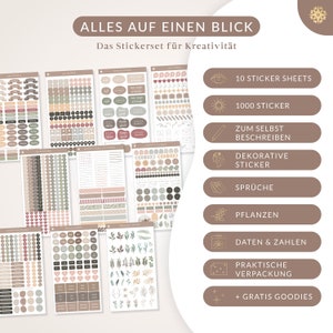 AVERY Zweckform Dekosticker 328 Stück - Bullet Journal Sticker Mit Silbereffekt