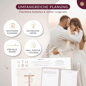 Hochzeitsplaner mit Poster Deutsch von Lebenskompass® Wedding Planner mit Terminplan, Listen und Tipps für eine perfekte Hochzeit image 4