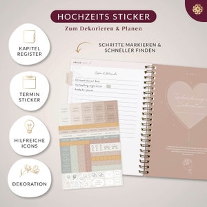 Hochzeitsplaner mit Poster Deutsch von Lebenskompass® Wedding Planner mit Terminplan, Listen und Tipps für eine perfekte Hochzeit image 6