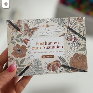 Malbuch Postkarten zum Heraustrennen und Verschenken - Für jeden Anlass - A6 Karten mit Illustrationen zum Ausmalen