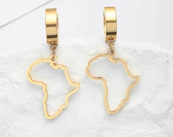 Africa Earrings Gold