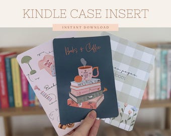Bücher & Kaffee Kindle Hülle | Cozy Book Stack Art (Digitaler Download)