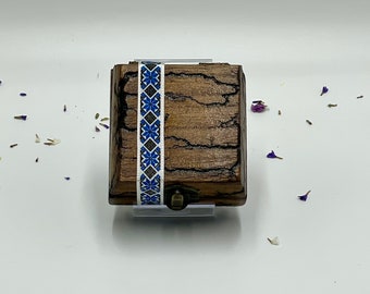Caja de madera Lichtenberg/Caja de recuerdos/Caja de joyería/Caja de madera fractal única/Caja de madera de almacenamiento/Caja de madera de decoración/Regalo único para él y ella