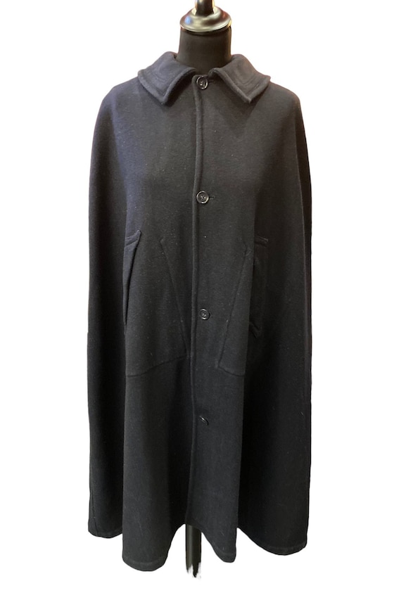 Vintage 1930s Navy Blue Wool Cape - Etsy Canada