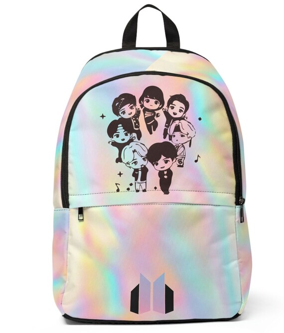  Jung Kook Printed Bts Pink Bag Baby Bag College Bags