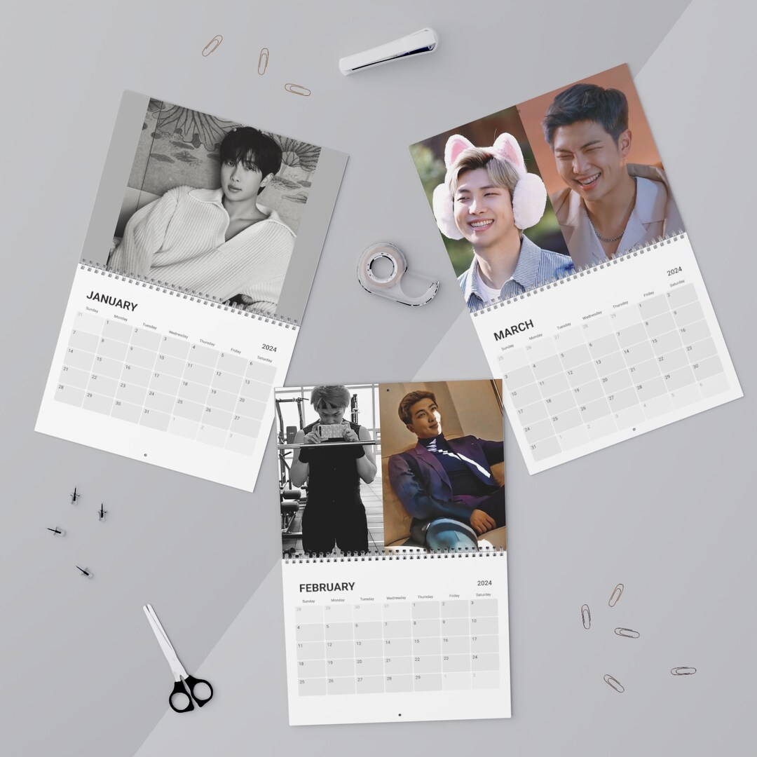 BTS rm Kalender 2024 bts Kim Namjoon 2024 Kalender bts rm Etsy.de