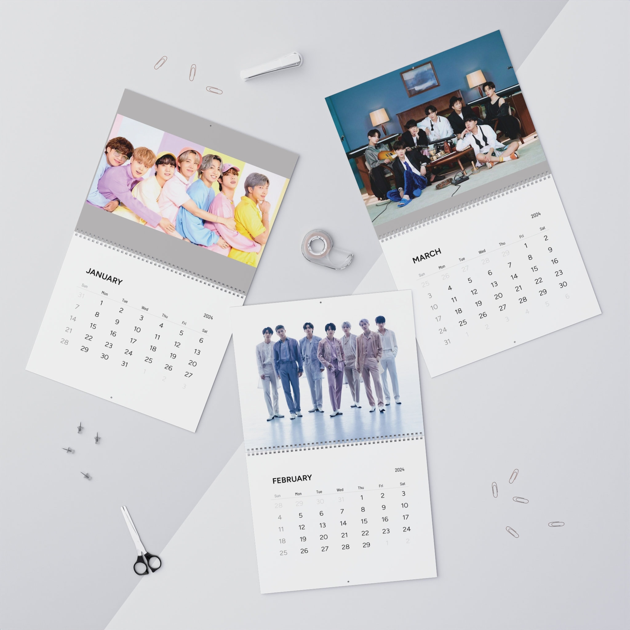 BTS 2024 Calendar sold by DaviMckay SKU 94452013 Printerval