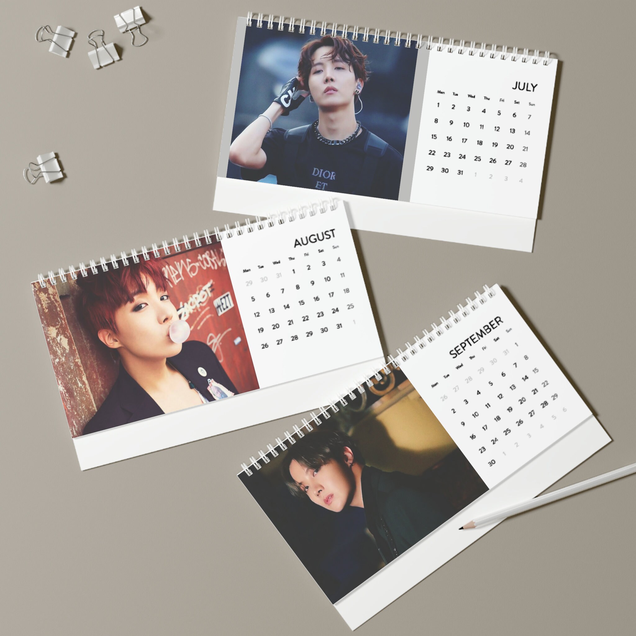 Jhope Desk Calendar 2024 Bts Jhope 2024 Desk Calendar Jung Etsy Australia