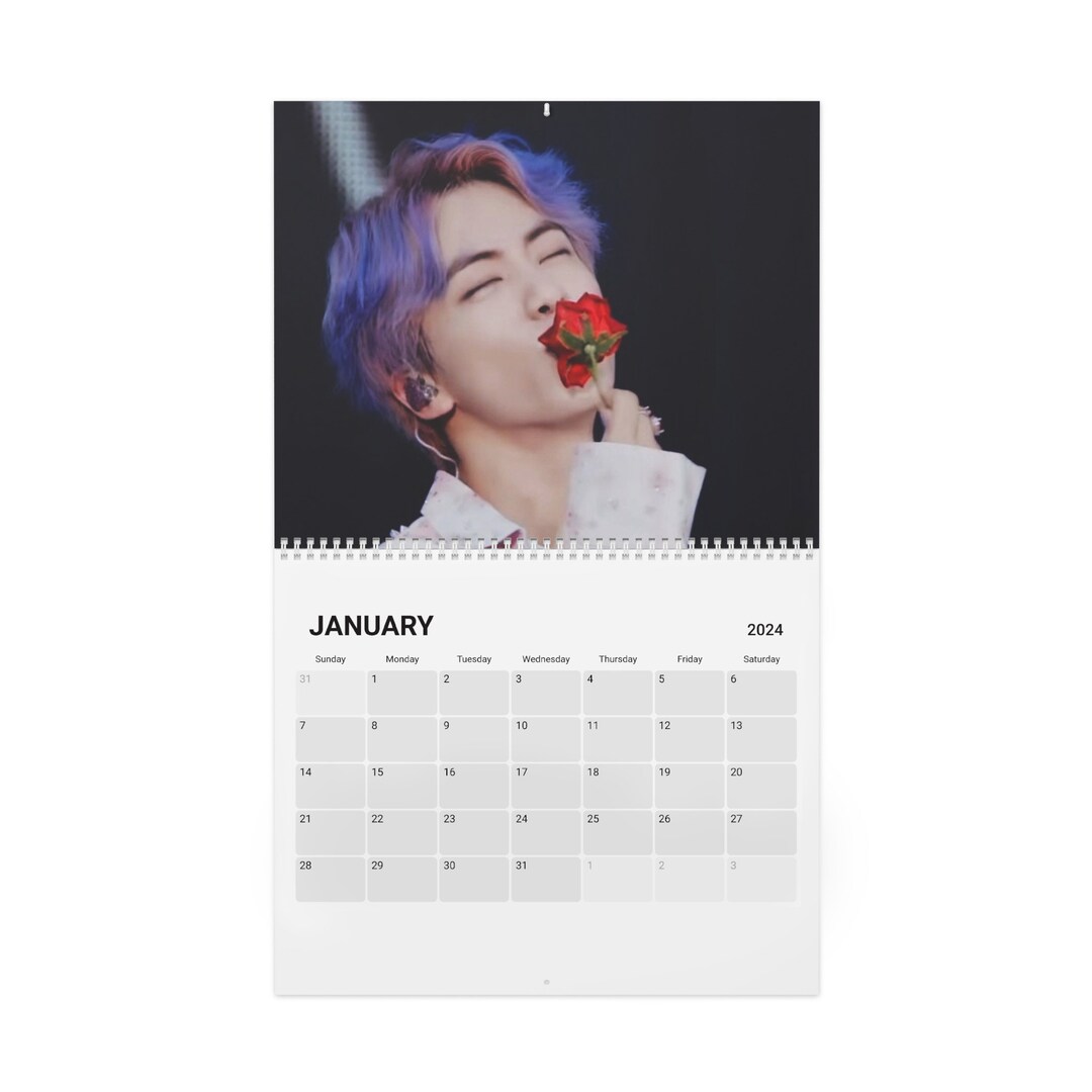 BTS Jin Calendar 2025 Bts Kim Soek Jin 2025 Calendar Bts Etsy UK