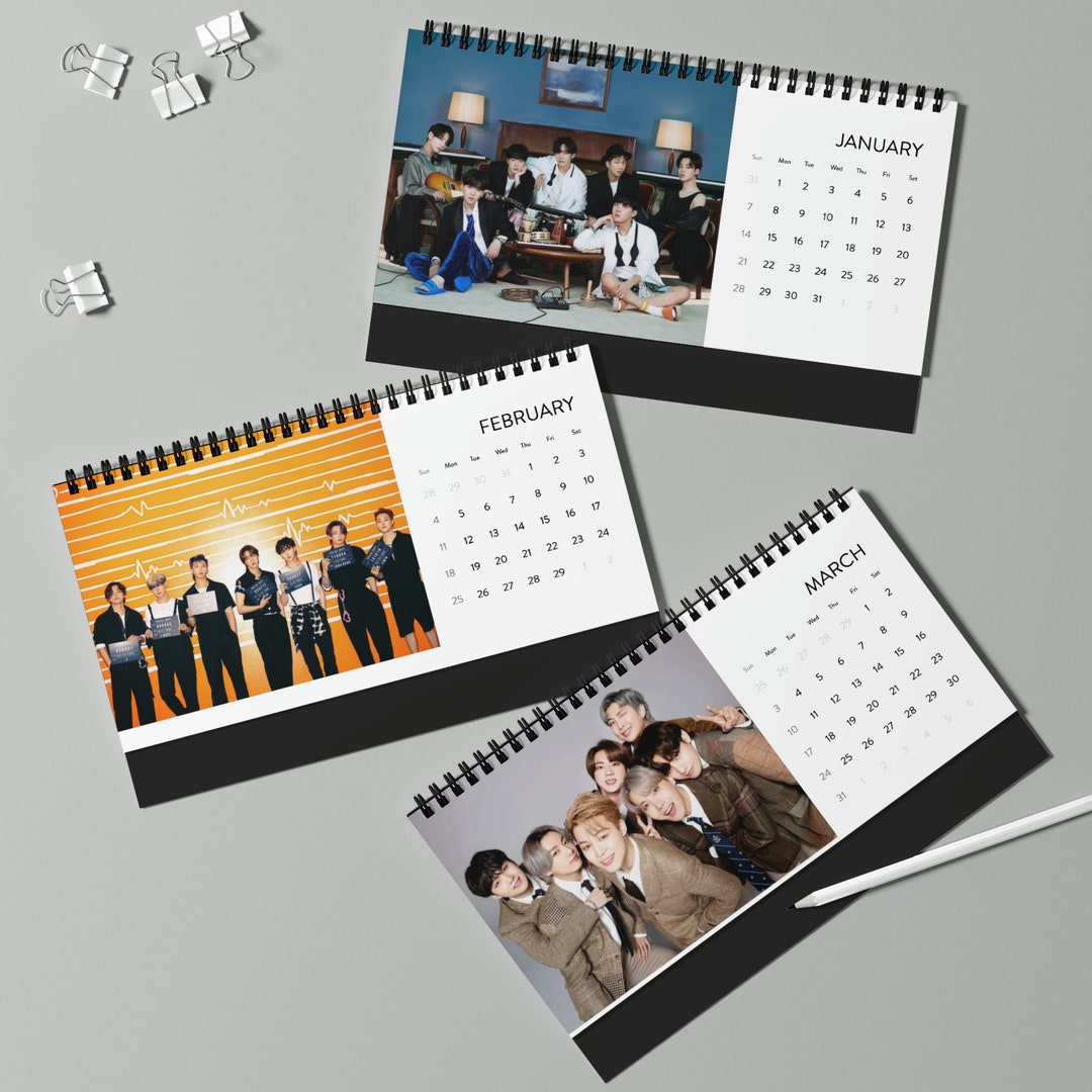 BTS Desk Calendar 2024, Bts 2024 Desk Calendar, BTS Calendar 2024, Bts Bts Desk Calendar 2025