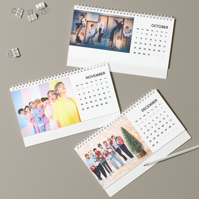 BTS Desk Calendar 2024 Bts 2024 Desk Calendar BTS Calendar Etsy