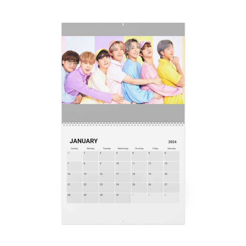 BTS Calendar 2024 Bangtan Boys 2024 Calendarbts ARMY Bts Etsy New Zealand