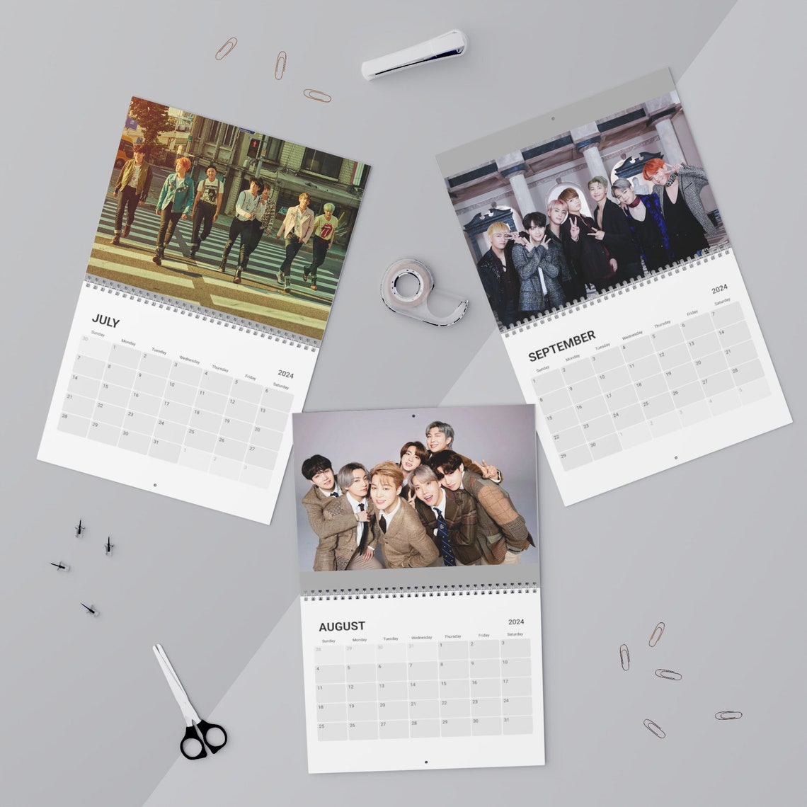 BTS Calendar 2024 Bangtan Boys 2024 Calendarbts ARMY Bts Etsy New Zealand