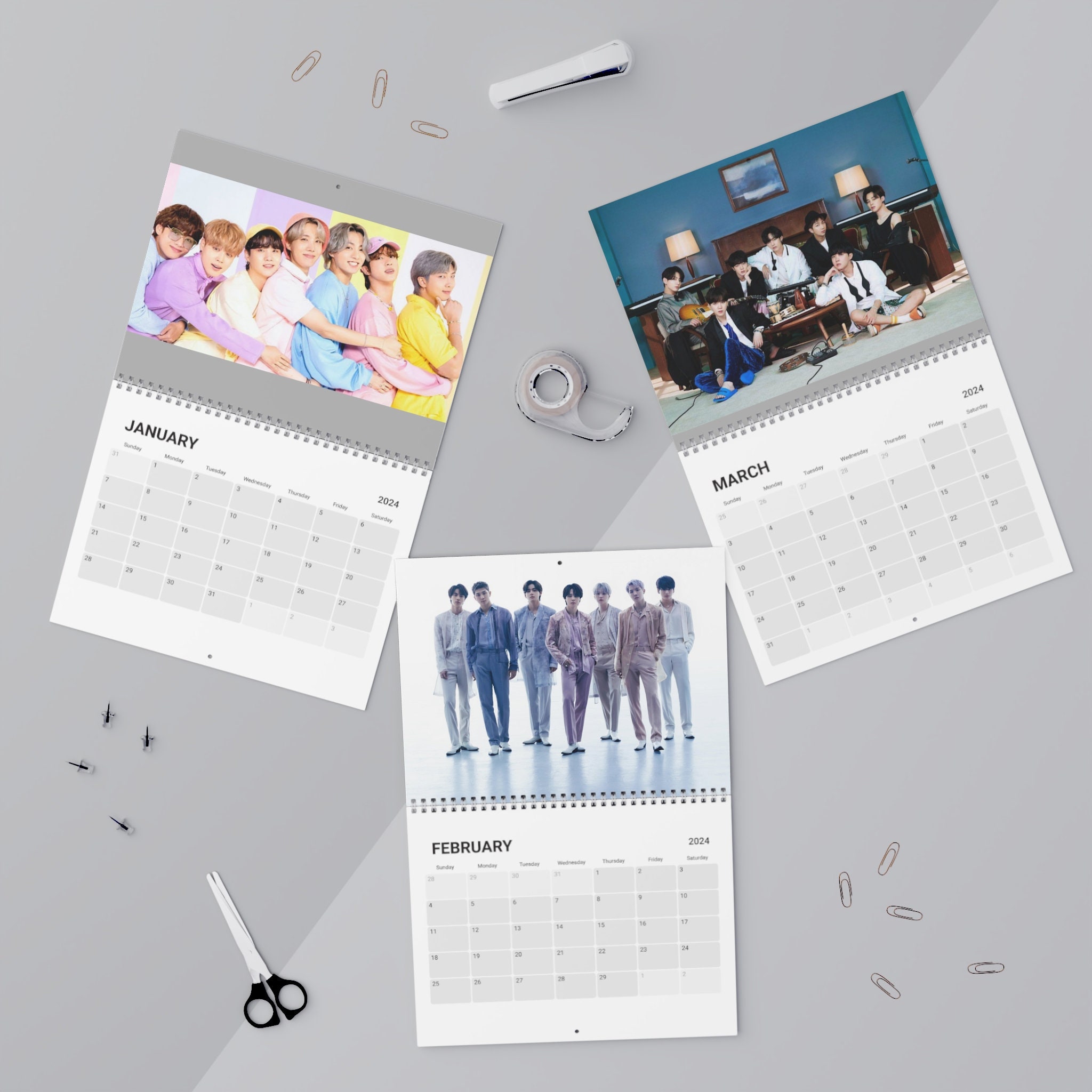 BTS 2024 Calendar sold by Attractive Receptionist SKU 4590310
