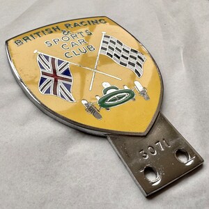 Vintage British Racing Club Enamel Badges, Automobilia - Etsy