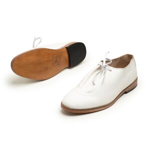 men ivory dress shoes Mens Ivory Patent Leather Lace Up Tuxedo Shoes for Weddings