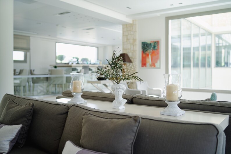 David Michelangelo Greek Vase Bust Figurine Mythology Statue Home Decor