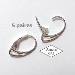 925 Silver Sleepers//5 pairs earring attachments