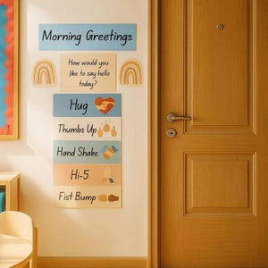Morning Greetings Classroom Posters | Student Greeting Signs | Positive Classroom Display | Teacher Printables | Digital Download