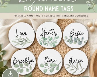 Editable Botanical Classroom Labels | Neutral Printable Organization (Digital Download)