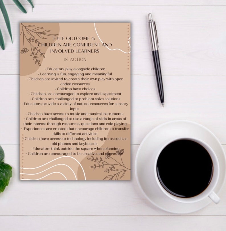 EYLF Learning Posters Neutral Boho Classroom Decor (digital — free download