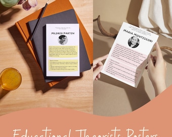 Theorist Posters: Early Childhood Education, Set of 9