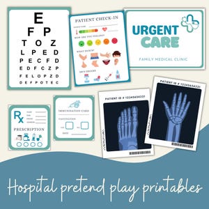 Medical Clinic Pretend Play Printables | Homeschool, Preschool (PDF)