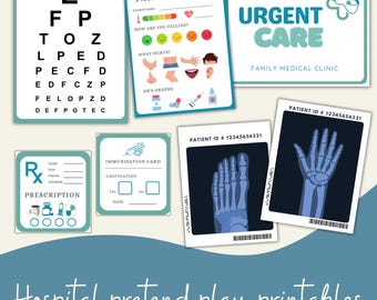 Medical Clinic Pretend Play Printables | Homeschool, Preschool (PDF)