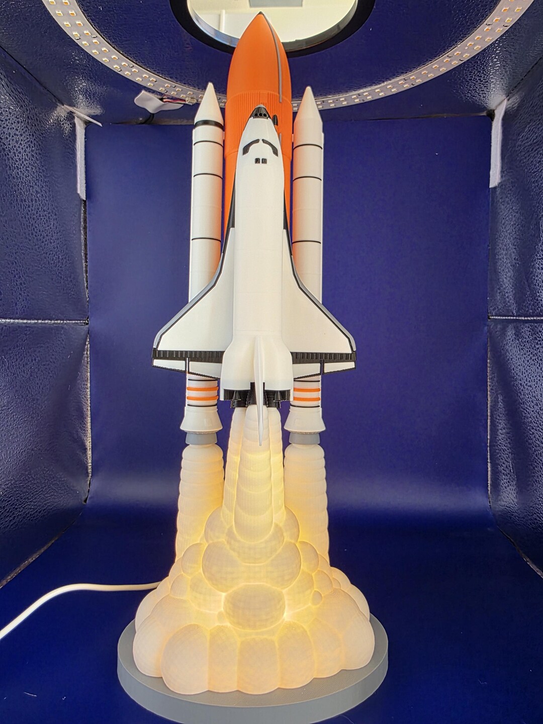 Space Shuttle Scale Model (1:200) With Lamp - Etsy