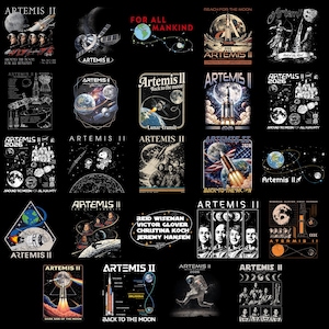 Artemis Program SVG Bundle PNG, NASA Moon Mission Digital Download, Astronaut Digital Design