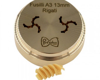 Matrice en bronze Fusilli A3 13 mm rayé