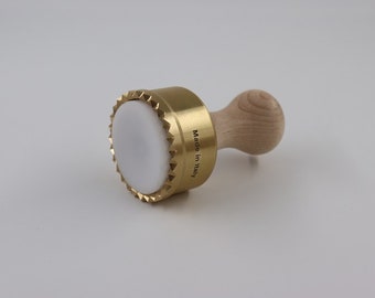 Round ravioli stamp made of brass - diameter 65 mm