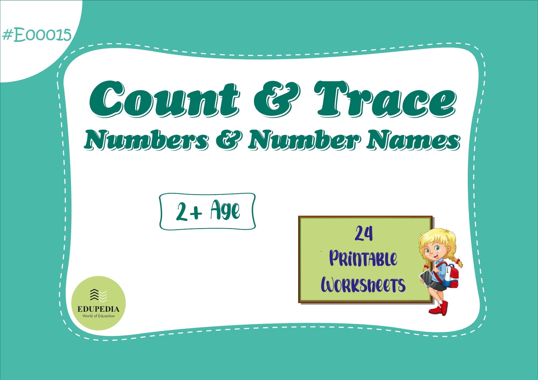 count tracing numbers number names 0 9 24 worksheets etsy