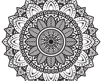 5 pages à colorier mandala imprimables haut de gamme