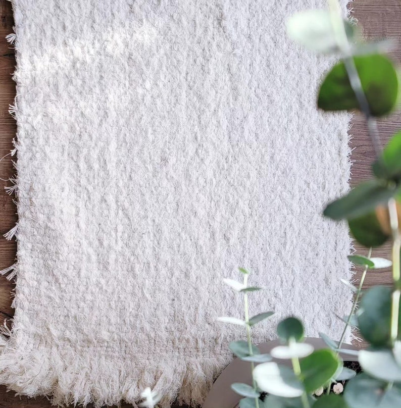 Tapis, tapis en coton, couleur naturelle image 2