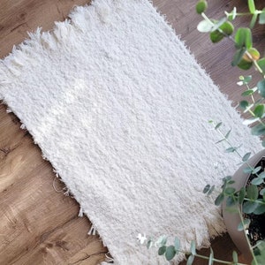 Tapis, tapis en coton, couleur naturelle image 9