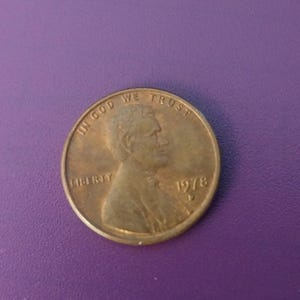 Error Coin 1978 D Penny with Mint Error in Great Condition