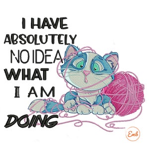 No Idea | Funny Sewing Embroidery pattern