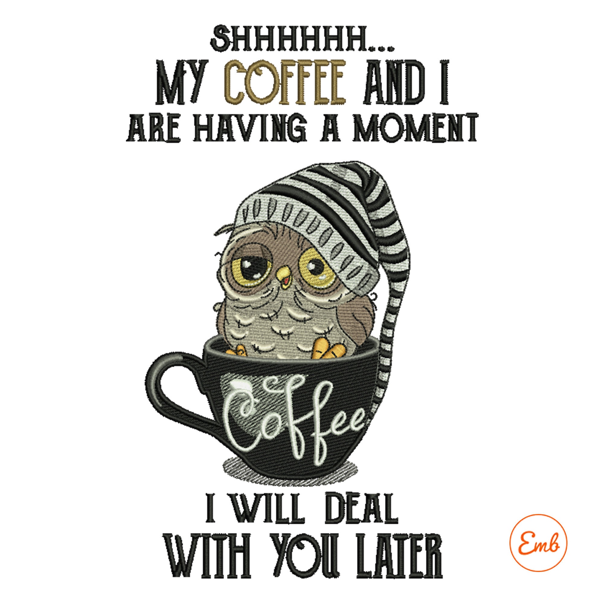 Coffee Moment Owl Design 2023 Design - Etsy