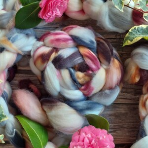 18.5 microns Merino Superwash Wool Top/Roving 'Mink' 100g