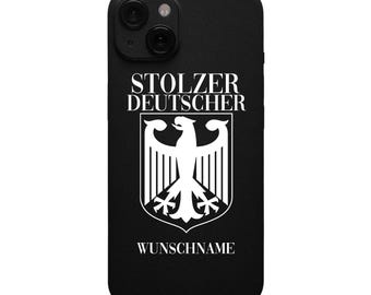 Stolzer Deutscher iPhone Hülle – Deutschland Flagge Handy Case – Geschenk für Deutsche Männer Frauen