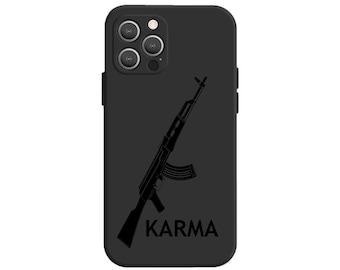 AK47 mobiele telefoonhoesje met gewenste tekst / gepersonaliseerd hoesje / hoesje / smartphone / individueel / iPhone / Samsung / Huawei