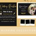 Printable Editable Black Wedding Collection Template Invitation Card Thank You Card Reception ...